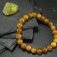 Rare Golden Apatite Genuine Bracelet From Mexico ~ 7 Inches ~ 8mm Round Beads