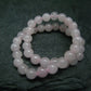 Rose Quartz Genuine Bracelet ~ 7 Inches ~ 4mm Round Beads