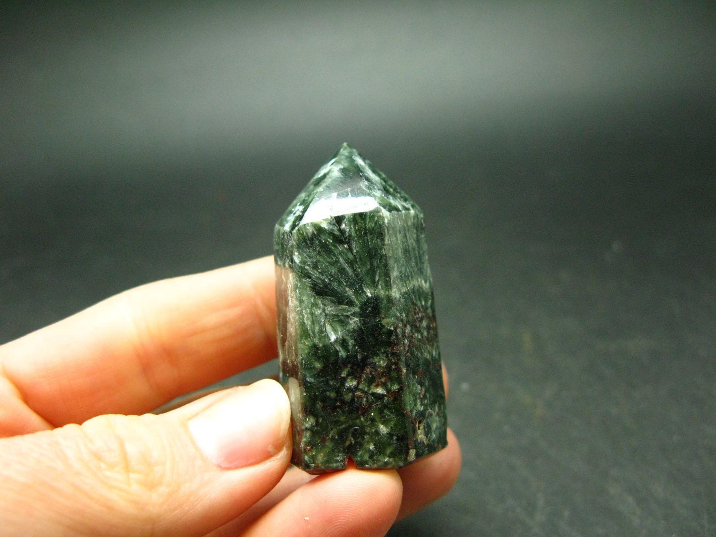Nice Polished Seraphinite Obelisk From Russia - 1.8"