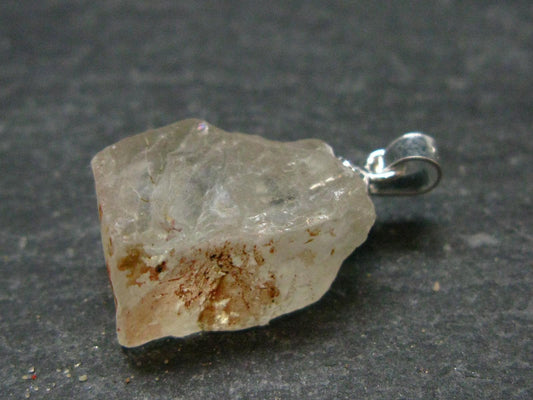 Rare Sanadine Golden Orthoclase Crystal Pendant From Madagascar - 0.9" - 2.92 Grams