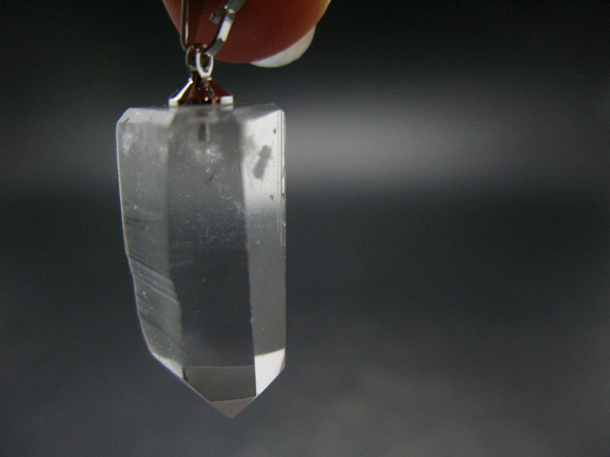 Lemurian Quartz Crystal Pendant From Brazil - 1.5" - 6.06 Grams