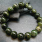 Green Gem Tourmaline Genuine Bracelet ~ 7 Inches ~ 12mm Round Beads