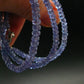 Gem Tanzanite Zoisite Necklace Beads From Tanzania - 17" - 12.12 Grams