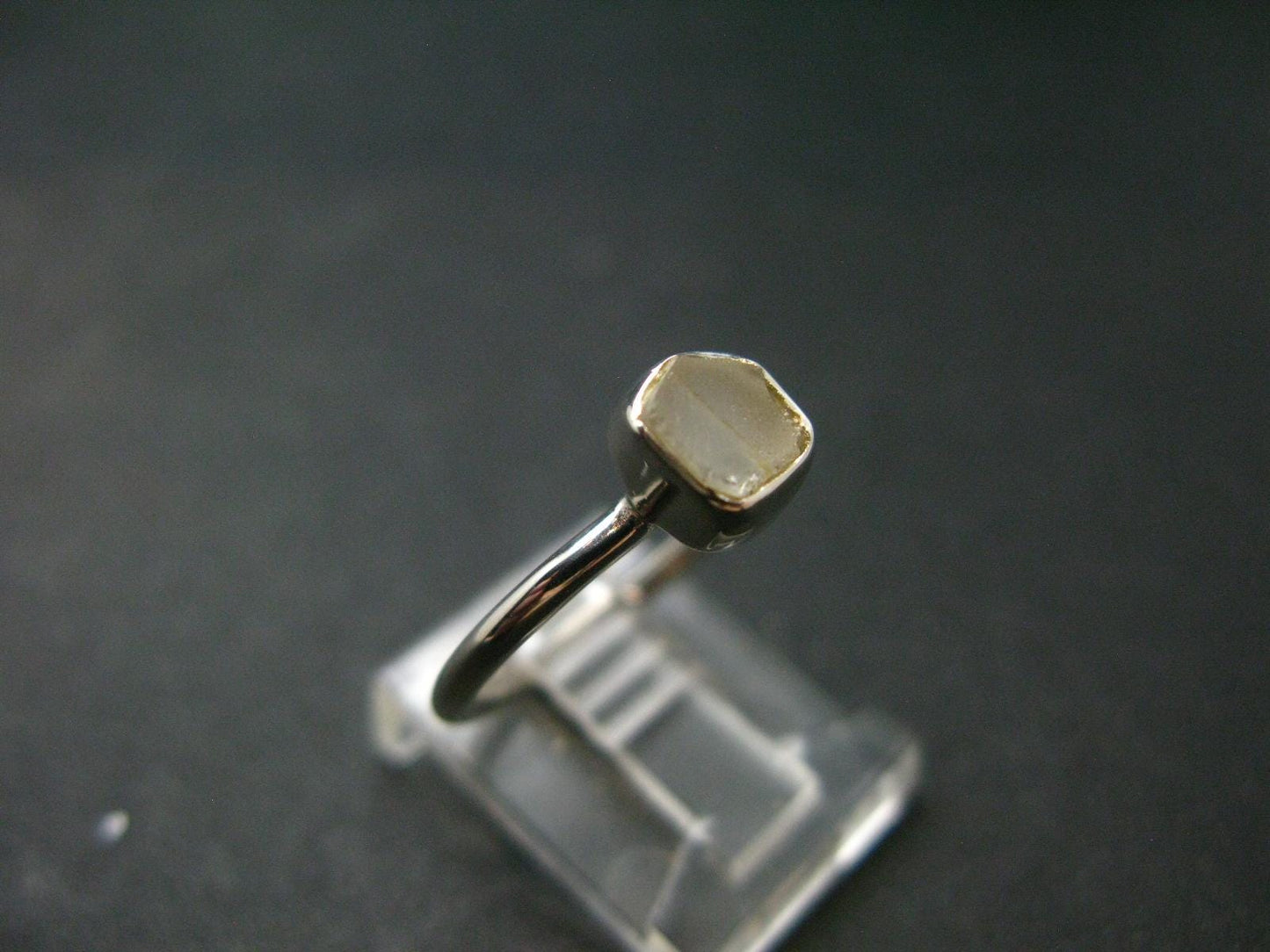 Phenakite Phenacite Crystal Silver Ring From Nigeria - Size 6 - 1.78 Grams