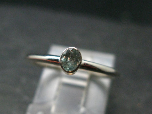 Genuine Alexandrite Gem Silver Ring From Russia - Size 6 - 1.46 Grams