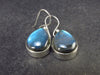 Blue Labradorite Silver Earrings From Madagascar - 6.59 Grams