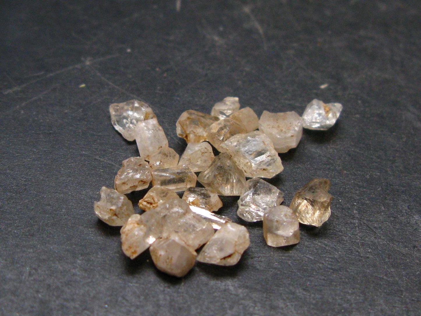 Lot of 25 Terminated Phenakite Phenacite Gem Crystals from Mogok Burma / Myanmar 14.64 Carats