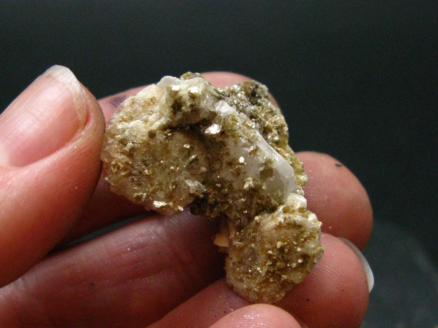 Rare Herderite on Feldspar Cluster from Brazil - 4.90 Grams - 1.1"