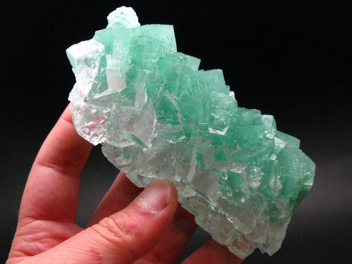 Green Halite Cluster From Poland - 5.1" - 377 Grams
