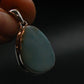 Rare Blue Larimar Pectolite Silver Plated Pendant From Dominican Republic - 1.5" - 4.61 Grams