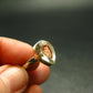 Libyan Desert Glass Tektite Sterling Silver Ring from Libya - Size 11 - 3.36 Grams