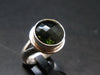Moldavite Tektite Facetted Silver Ring from Czech Republic - Size 9.75 - 8.68 Grams