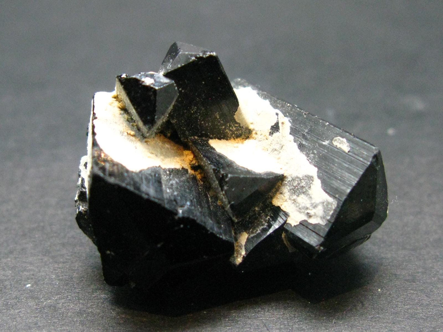 Fine Black Tourmaline Schorl Crystal From Namibia - 0.9"