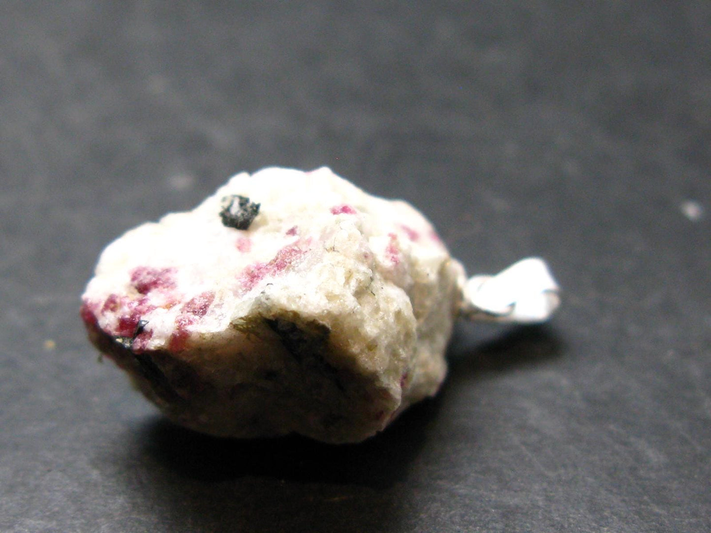 Rare Kakortokite Silver Pendant From Greenland - 4.81 Grams - 1.1"