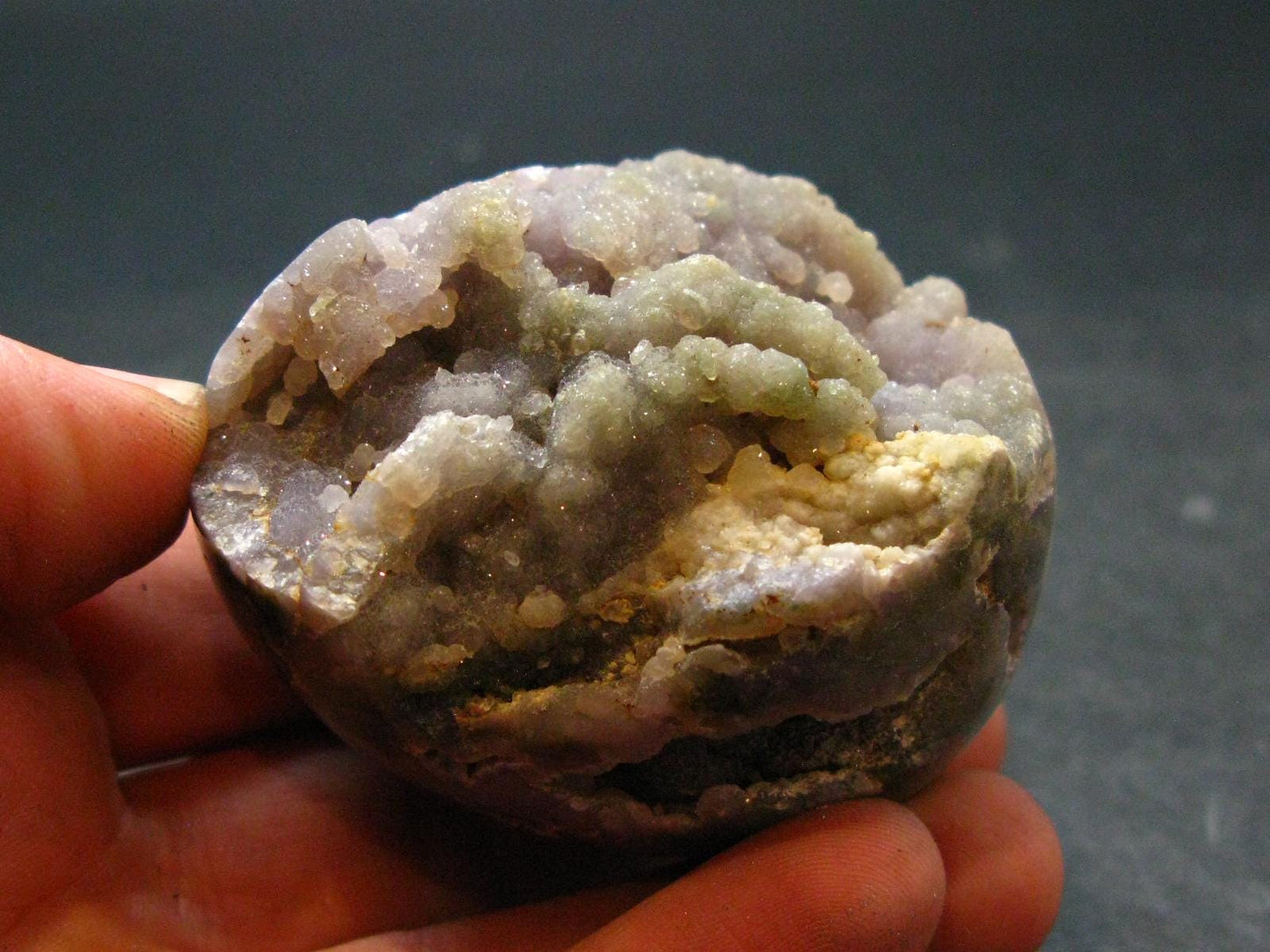 Rare Purple Grape Agate Egg From Indonesia - 2.1"