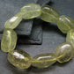 Libyan Tektite Glass Genuine Bracelet ~ 7 Inches ~ 20mm Tumbled Beads
