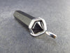 Elite Shungite Pencil Point Silver Pendant from Russia - 1.7"