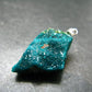 Dioptase Crystal Silver Pendant from Congo - 5.44 Grams - 1.4"