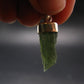 Gem Moldavite Tektite SS Pendant From Czech Republic - 1.2" - 1.8 Grams