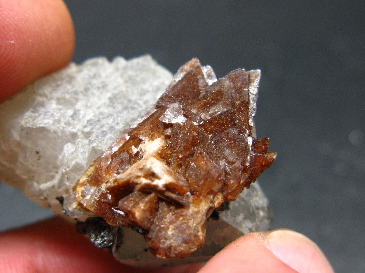Rare Helvite on Quartz Cluster from China - 1.6" - 27.91 Grams