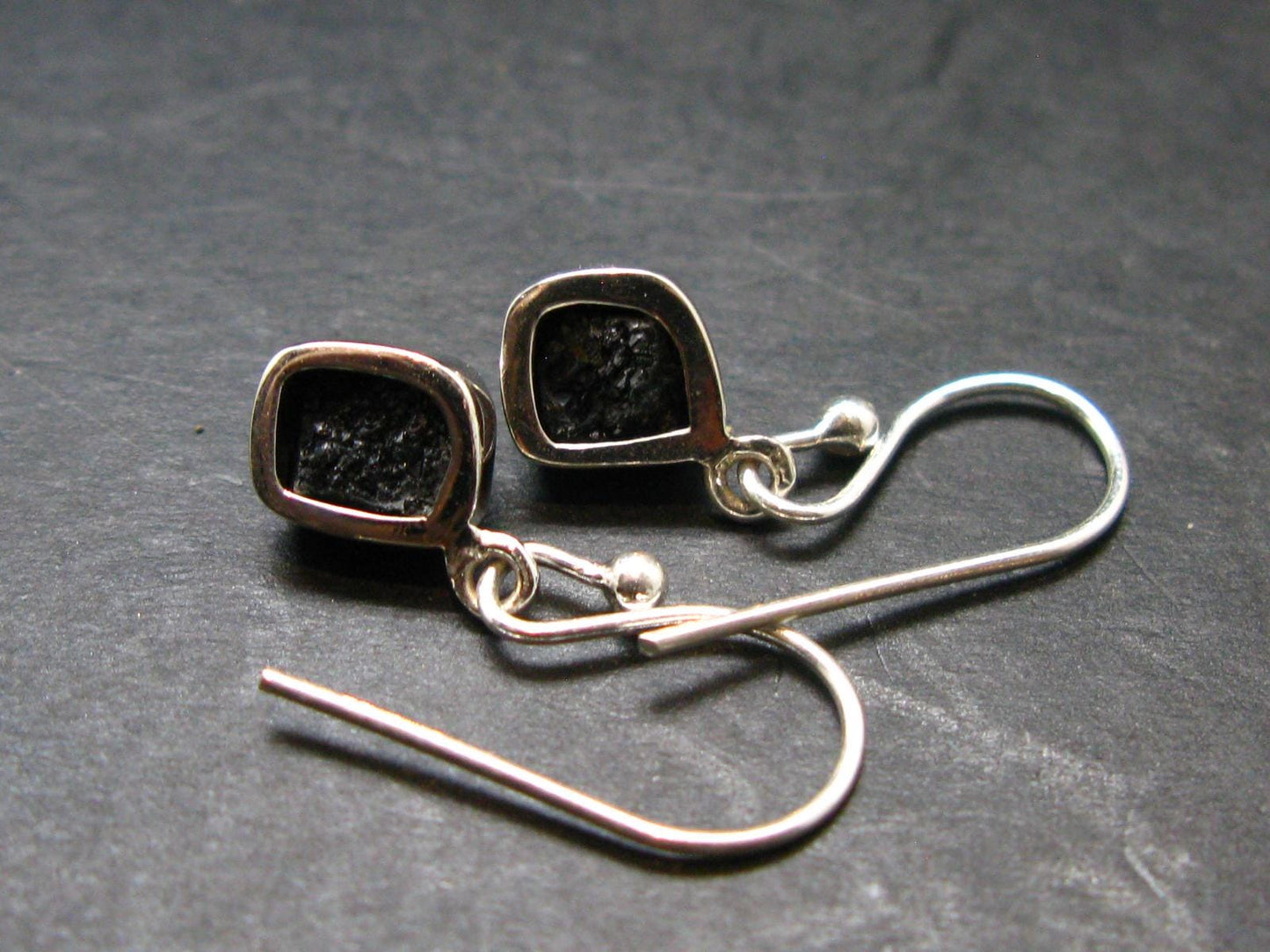 Terminated Brookite Crystal Silver Earrings From Arkansas - 2.07 Grams