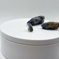 Sterling Silver Sapphire Huggie Pendant | September Birthstone Charm