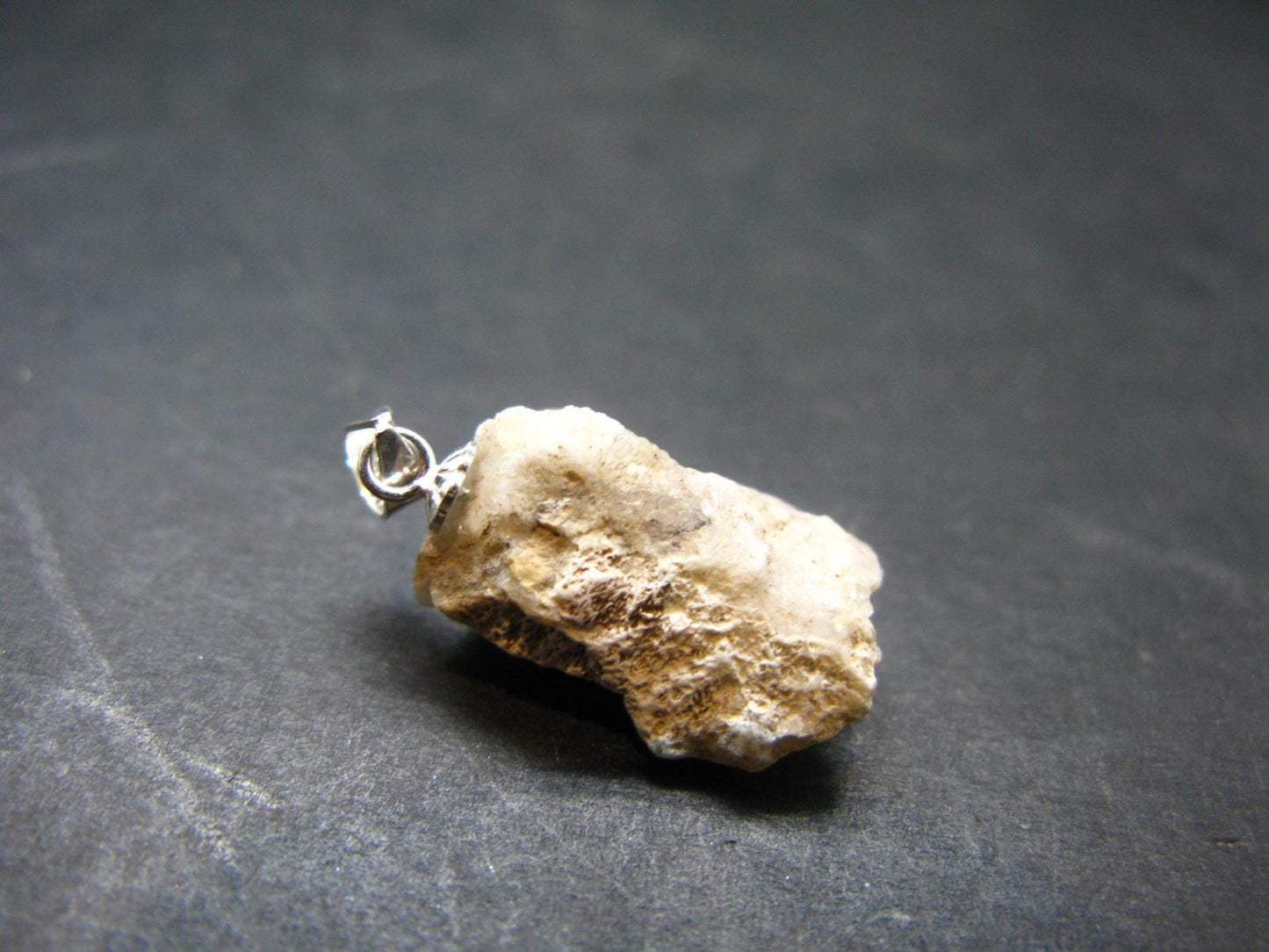 Rare Pink Tugtupite Sterling Silver Pendant From Greenland - 0.9" - 2.55 Grams