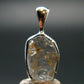 Gray Herderite Silver Pendant from Africa - 0.7" - 1.18 Grams