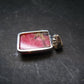 Rare Pink Tugtupite Sterling Silver Pendant From Greenland - 1.1" - 3.64 Grams