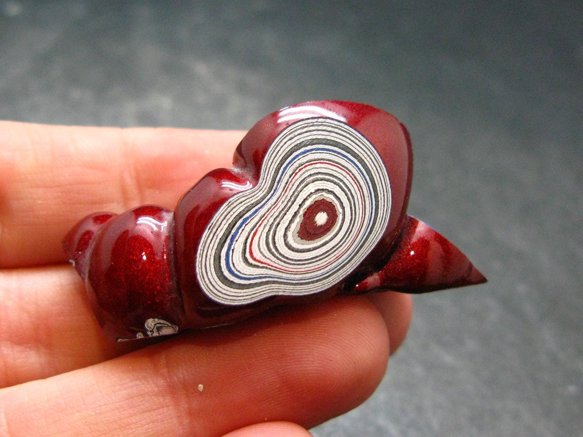 Very Cool Fordite "Detroit Motor City Agate" from Michigan - 1.7"- 7.51 Grams
