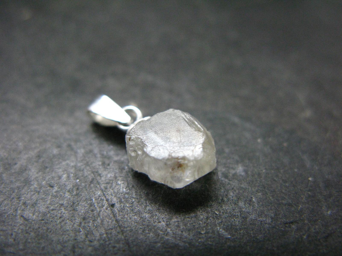 Gem Beryllonite Crystal Silver Pendant from Brazil - 0.6" - 3.15 Carats