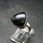 Very Rare Nuumite Nuummite Sterling Silver Plated Ring from Greenland - 5.07 Grams - Size 6