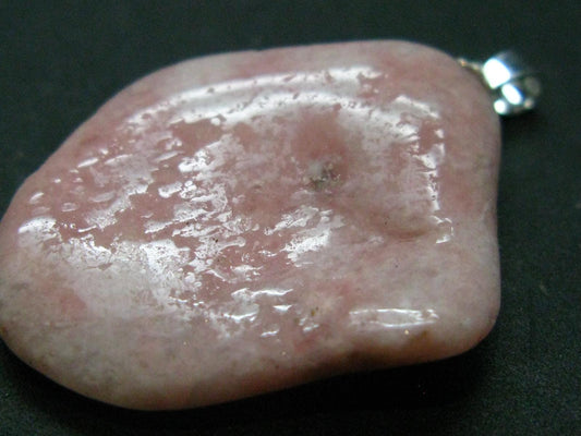Pink Petalite Silver Pendant from Canada - 1.4" - 5.30 Grams