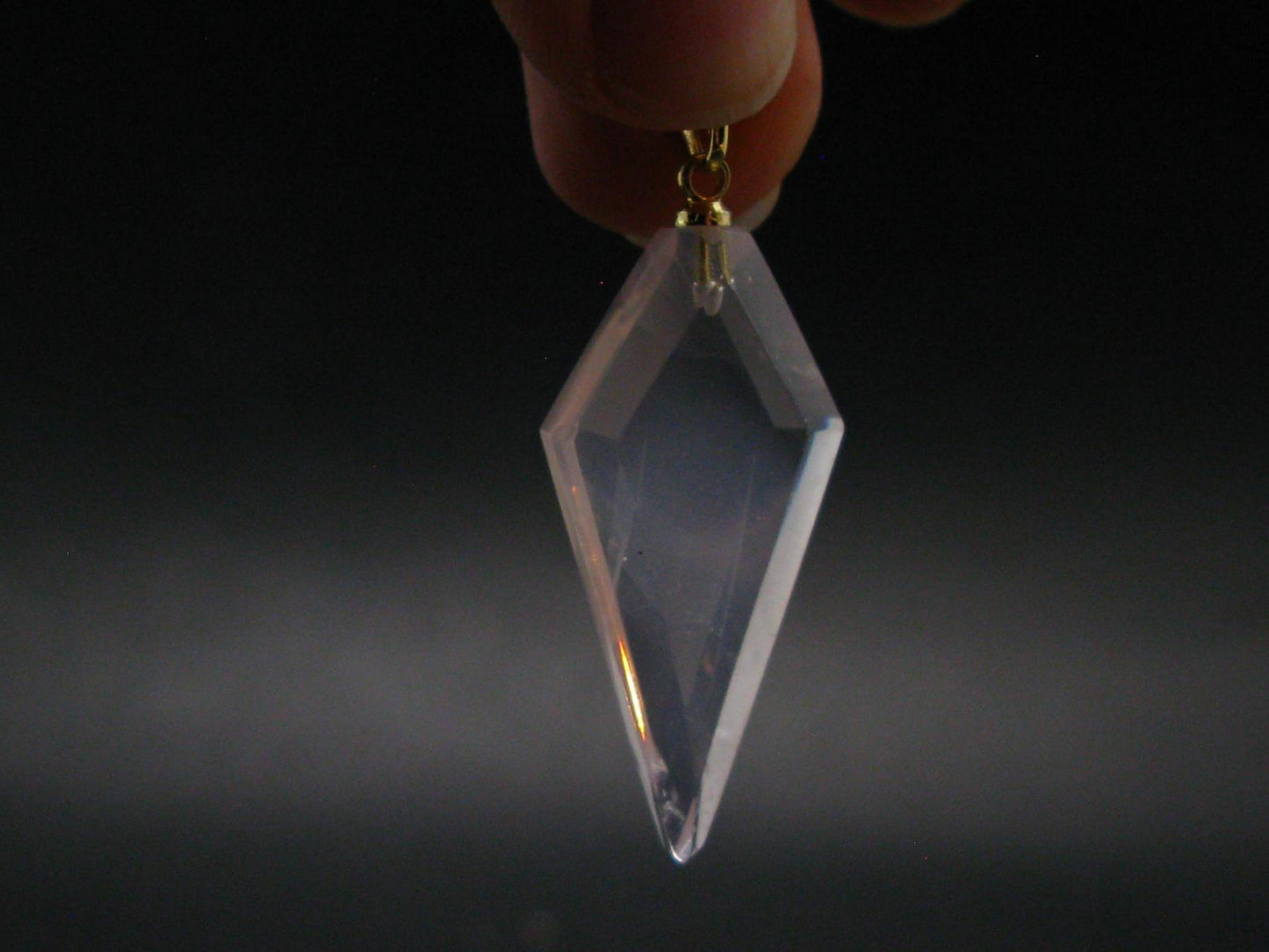 Symbol of Love and Beauty!! Natural Rose Quartz Gold Plated Pendant In 925 Silver From Brazil - 1.6" - 4.19 Grams