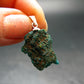 Dioptase Crystal Silver Pendant from Congo - 2.51 Grams - 1.1"