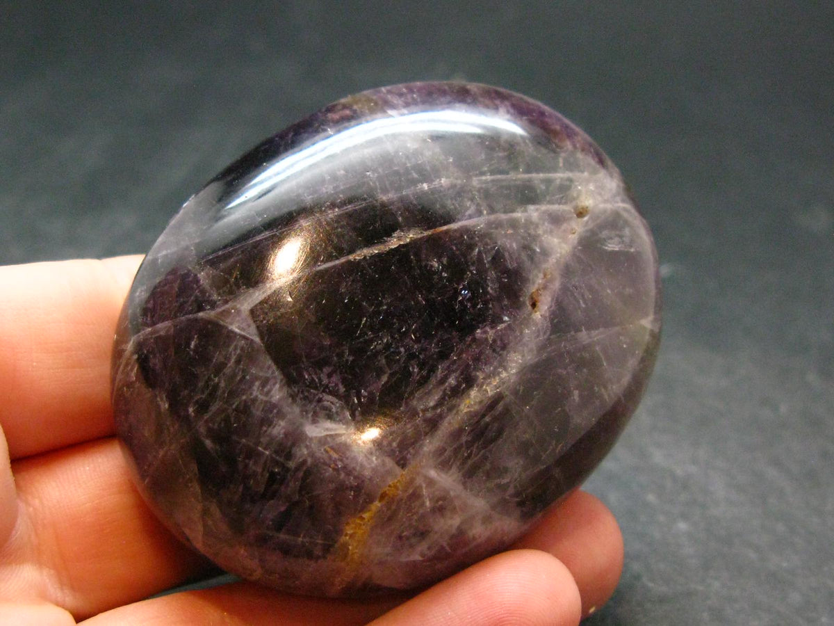 Rare Auralite Super 23 Amethyst Tumbled Stone From Canada - 2.3"