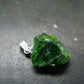 Green Chrome Diopside 925 Silver Pendant from Russia - 0.8" - 1.63 Grams