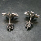 Alexandrite Gem Silver Stud Earrings From Russia - 3.10 Grams