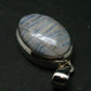Rare Blue Scheelite Silver Pendant From Turkey - 1.3" - 7.37 Grams