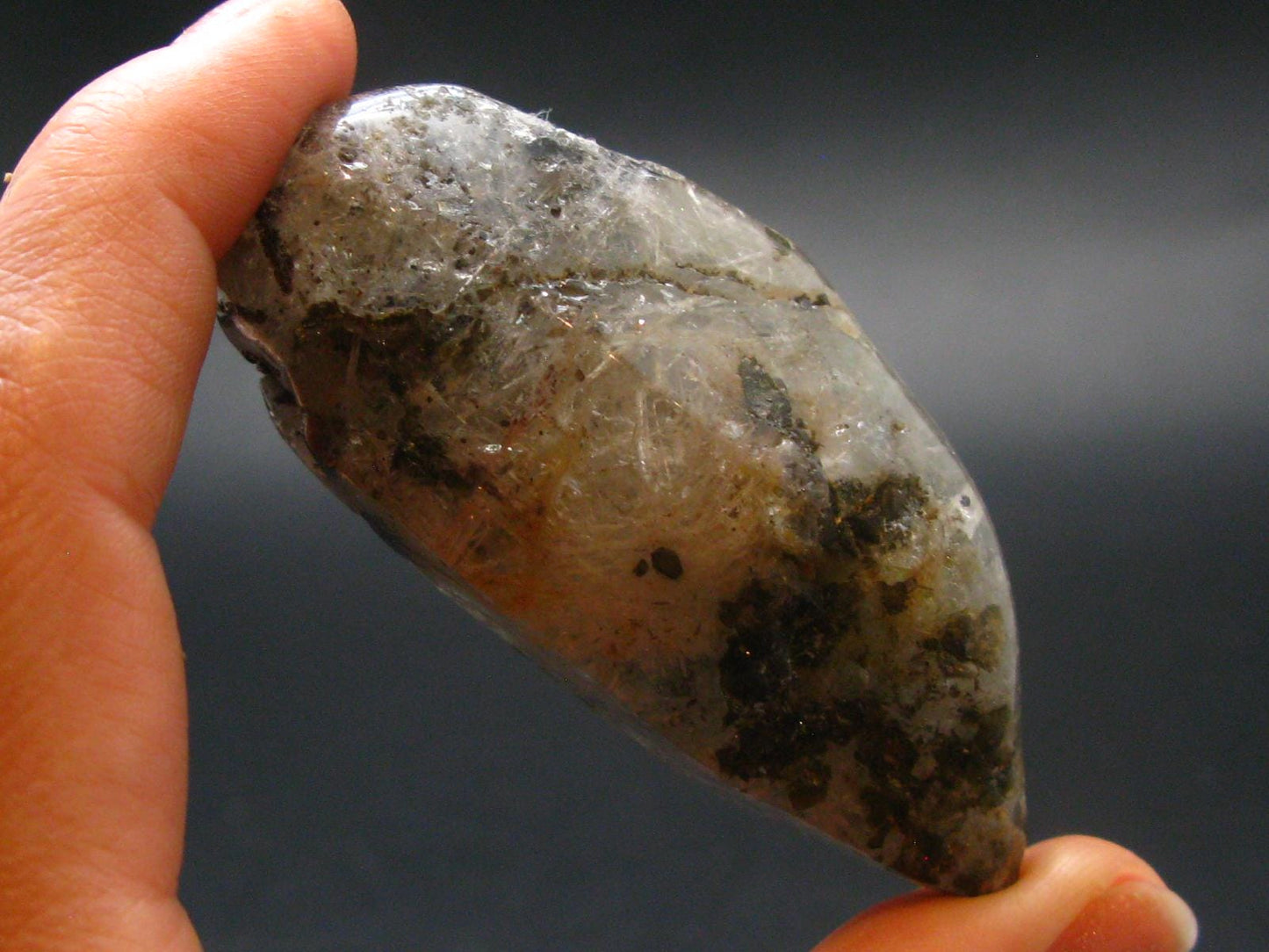 Rare Witches Finger Quartz Crystal Tumble From Zambia - 2.5" - 62.82 Grams