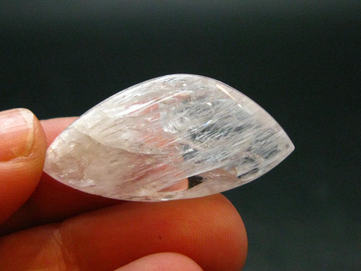 Large Clear Tumbled Petalite Stone from Brazil - 5.15 Grams - 1.3"