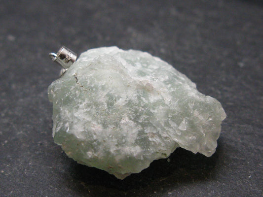 Very nice Prehnite Silver Pendant from Mali - 1.3"