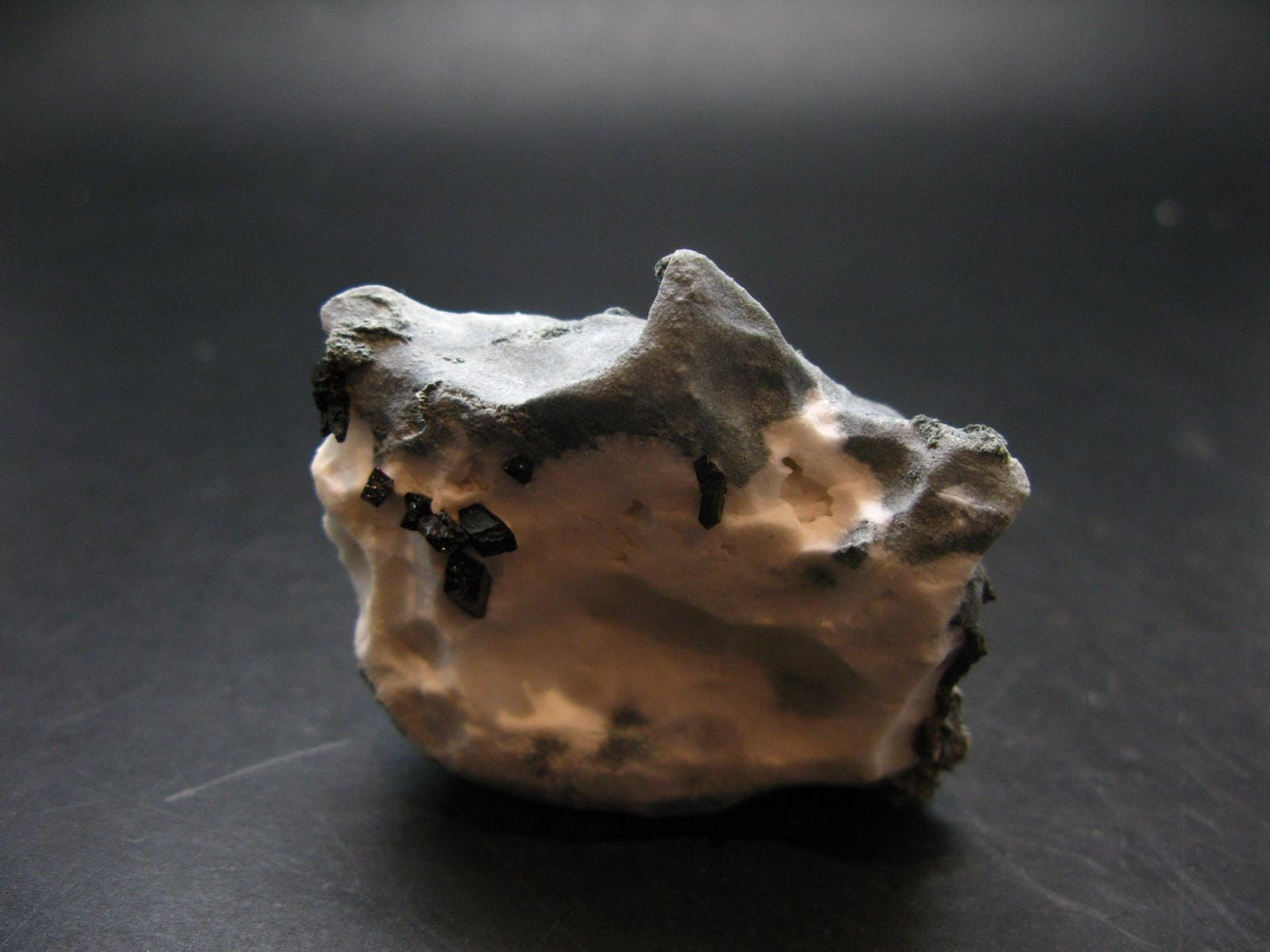 Neptunite on Natrolite Cluster From California - 2.3"