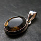 Smoky Quartz Crystal Facetted Silver Pendant From China - 0.9" - 3.29 Grams