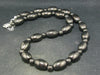 Shungite Necklace with Nicely Tumbled Beads From Russia - 18"