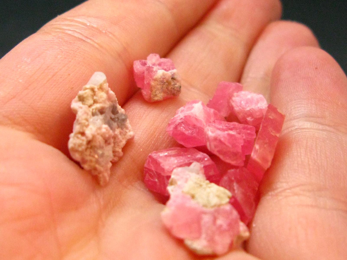 Lot of 10 Rhodochrosite Crystals From Colorado USA - 5.40 Grams