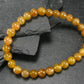 Rare Golden Apatite Genuine Bracelet From Mexico ~ 7 Inches ~ 6mm Round Beads