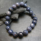Blue Sapphire Genuine Bracelet ~ 7 Inches ~ 10mm Round Facetted Beads