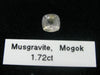 1.72 Carat Rare Gem Musgravite Cut StoneFrom Mogok - Certified
