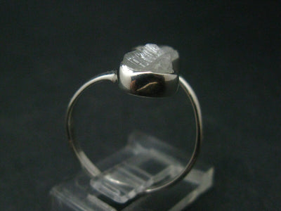 Euclase Crystal Silver Ring From Brazil - Adjustable Size - 2.40 Grams